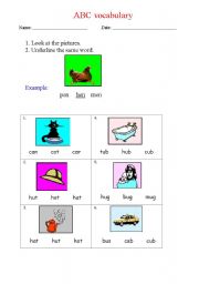 English worksheet: ABC