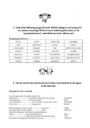 English Worksheet: Shopping!