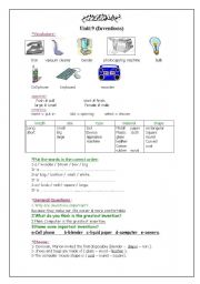 English Worksheet: Gerund and adjectives