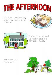 English Worksheet: the afternoon