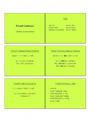 English Worksheet: Present Continuous - Polish hints