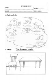 English worksheet: a bit of