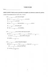 English Worksheet: GRAMMAR