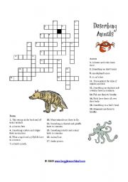 English Worksheet: Animal description