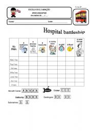 English Worksheet: Hospital battleship