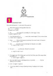 English Worksheet: grammar review for intermediate students
