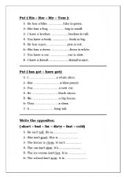 English Worksheet: Grammar