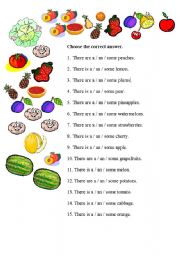 English Worksheet: A an some