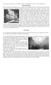 English Worksheet: War of the Worlds, book and movie.