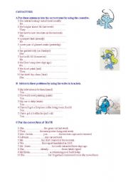 English Worksheet: causative