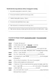 English Worksheet: Present Perfect Simple, Present Perfect Continuous Worksheet with For and Since