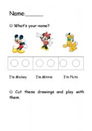 English Worksheet: HELLO WHATS YOUR NAME