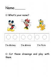 English Worksheet: HELLO WHATS YOUR NAME