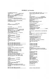 English Worksheet: Bob Sinclar - Love Generation (Fill in the blanks)