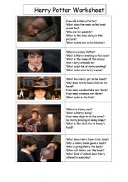 Harry Potter Worksheet