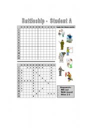 English Worksheet: Battleship - Jobs
