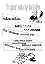 English Worksheet: Study habits