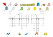 CLOTHES CROSSWORD