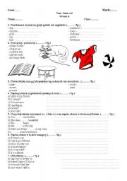 English worksheet: English Test