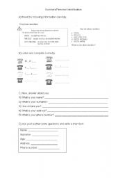 English Worksheet: Numbers/phone numbers