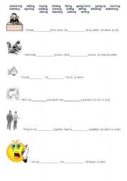 English Worksheet: Present Continuous (Easy) Worksheet