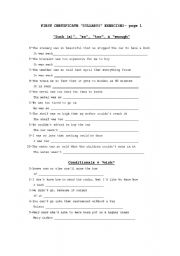 English Worksheet: First Certificate Rewriting