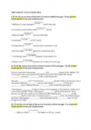 English Worksheet: passive voice