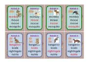 English Worksheet: cards game - part 4 - m, k&n, o