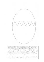 English Worksheet: Easter Egg