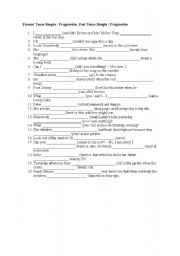 Tenses - Present and Past Simple and Progressive