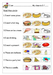 English Worksheet: birthday