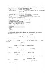 English worksheet: Test 