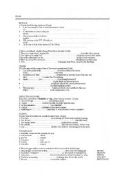 English worksheet: Exam