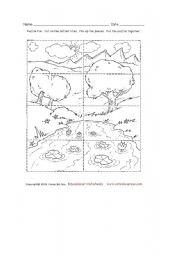 English Worksheet: Make puzzle