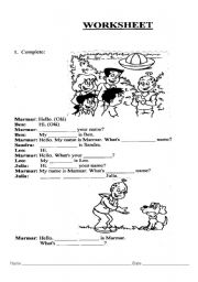 English Worksheet: presentation