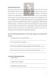 English Worksheet: Bono