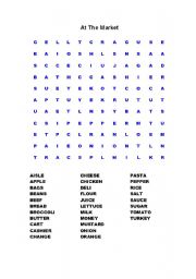 English Worksheet: At The Grocery Store 