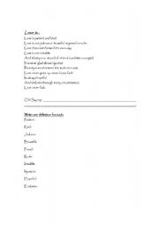 English Worksheet: Love Is...