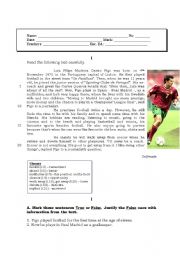 English Worksheet: Test Lus Figo