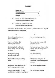English Worksheet: Requests