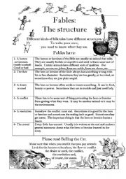 English Worksheet: Fables
