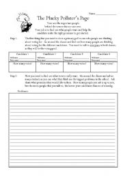 English Worksheet: Pollster Page