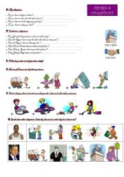 English Worksheet: Obligation or absence of obligation