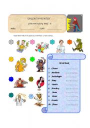 English Worksheet: Jobs Match Part-5