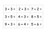 English worksheet: Addition Bingo