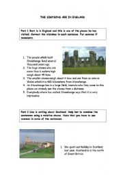 English Worksheet: The Simpsons are in England