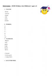 English worksheet: winners1