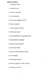 English Worksheet: to know you better:)