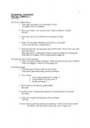 English Worksheet: Supersize Me!  Documentary Worksheet ANSWERS