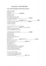 English worksheet: Truly Madly Deeply